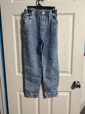 H&M Light Blue Elastic Waist Denim Jeans